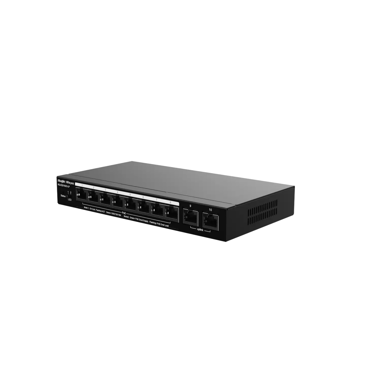 مفتاح رويجي RG-ES210GC-LP 9 منافذ جيجابت مُدار سحابيًا يدعم PoE