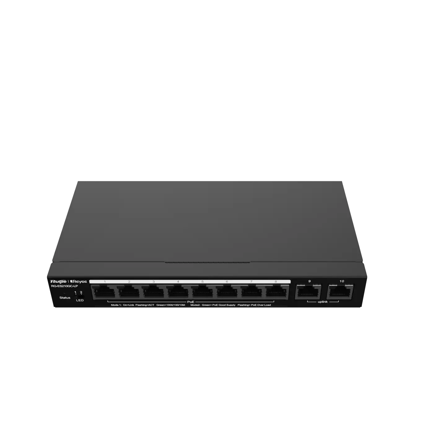 RUIJIE RG-ES210GC-LP 10 PORT GIGABIT CLOUD MANAGED POE SWITCH