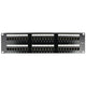 KUWES PATCH PANEL CAT6 UTP 48PORT LOADED AKS48T-KAA-C6C/BK