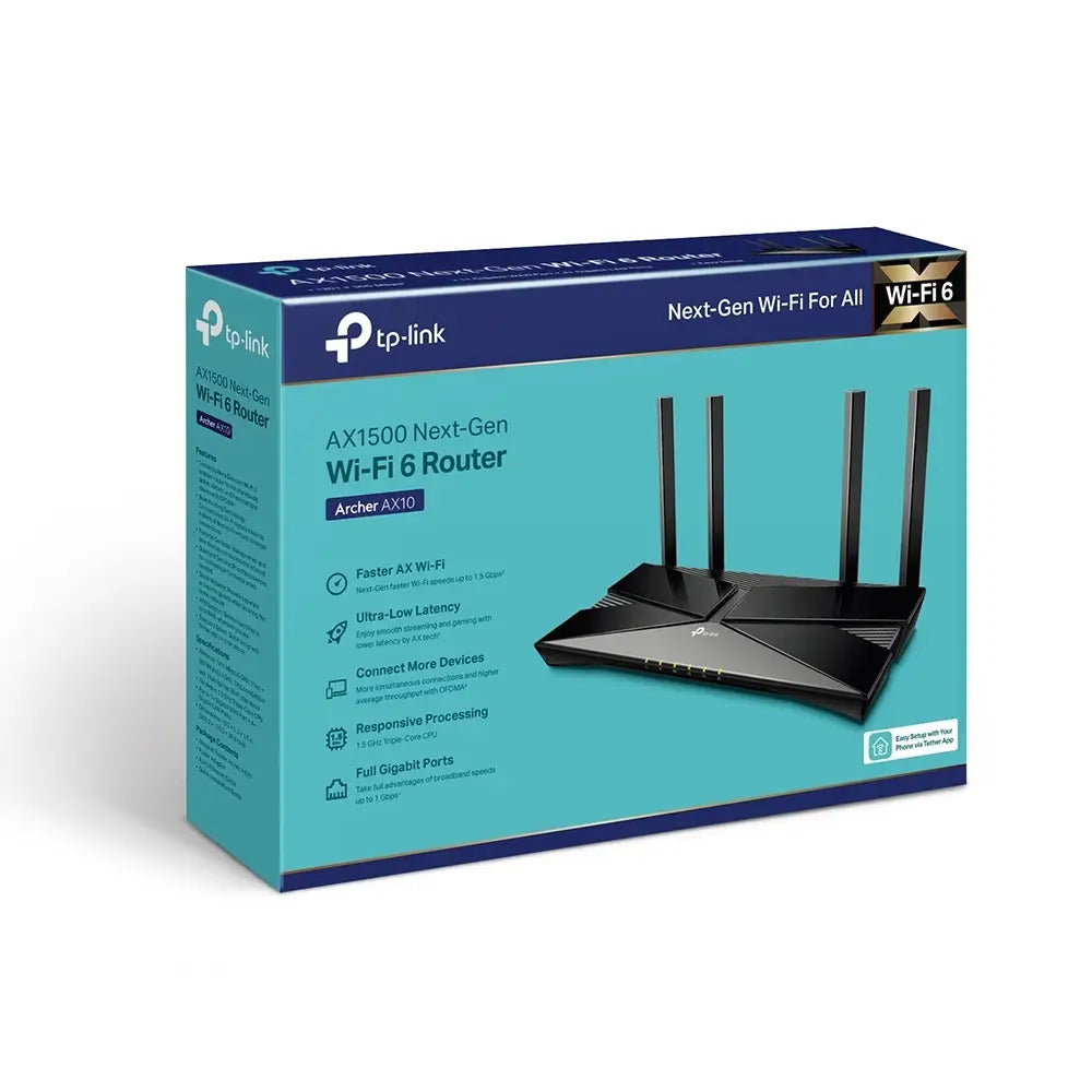 TP-LINK ARCHER AX10 AX1500 WI-FI6 DUAL-BAND STANDARD ROUTER