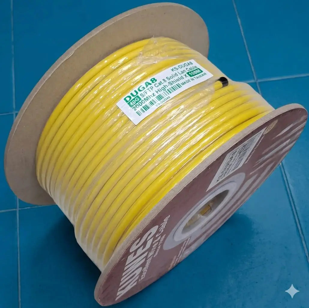 KUWES CAT8 KS-DUGA8 S/FTP HIGH SHIELD X 40G CABLE ROLL 100MTR