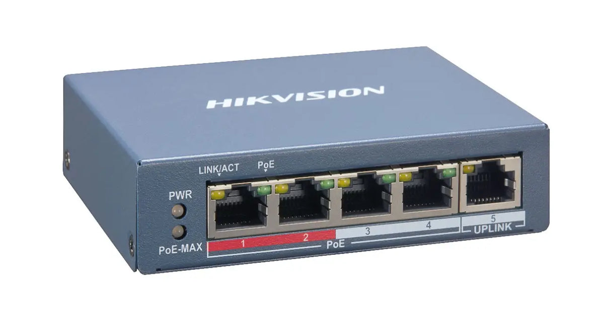 HIKVISION 5PORT 10/100 MANAGED FAST ETHERNET SMART POE SWITCH (DS-3E1105P-EI/M)