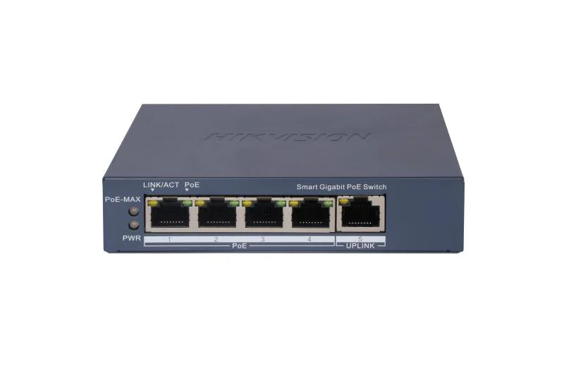 HIKVISION 4PORT GIGABIT SMART CLOUD MANAGED POE SWITCH 60W(DS-3E1505P-EI)