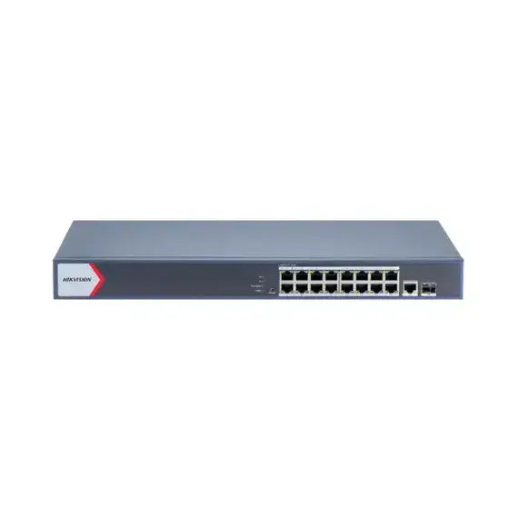HIKVISION 16 PORT GIGABIT POE CLOUD MANAGED SMART SWITCH (DS-3E1518P-EI/M)
