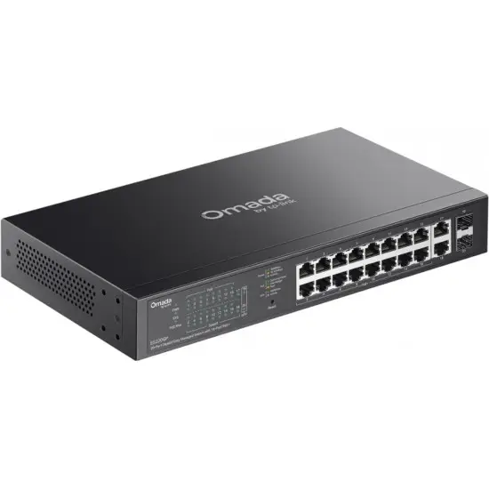 TP-LINK ES220GP 20-PORTS GIGABIT POE +2 SFP +2UPLINK MANAGED SWITCH 150W