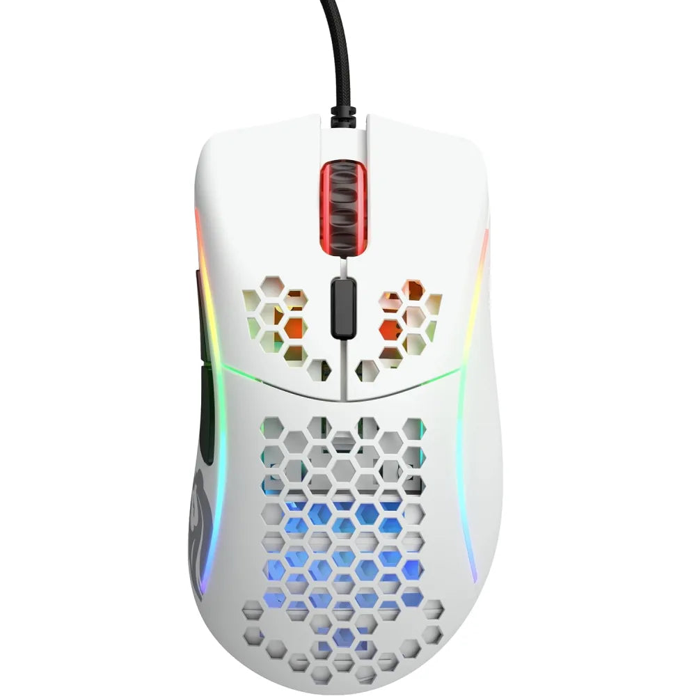 GLORIOUS MODEL D MINUS WIRED GAMING MOUSE 61G-MATTE WHITE