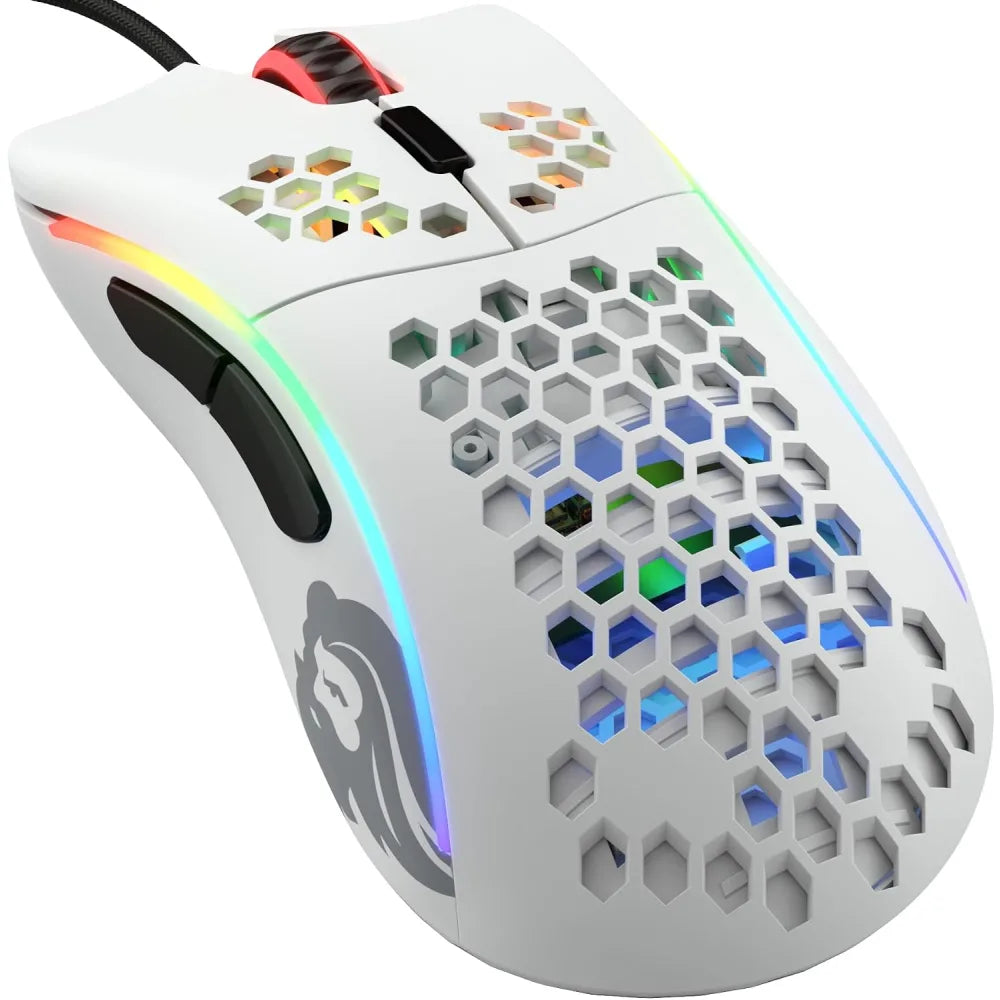 GLORIOUS MODEL D MINUS WIRED GAMING MOUSE 61G-MATTE WHITE