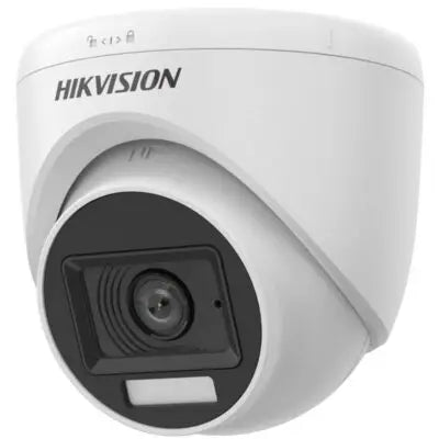 HIKVISION كاميرا مراقبة قبة ثابتة داخلية تناظرية 5 ميجابكسل بتقنية Hybrid Light الذكية للصوت بدقة 3K (DS-2CE76K0T-LPFS)