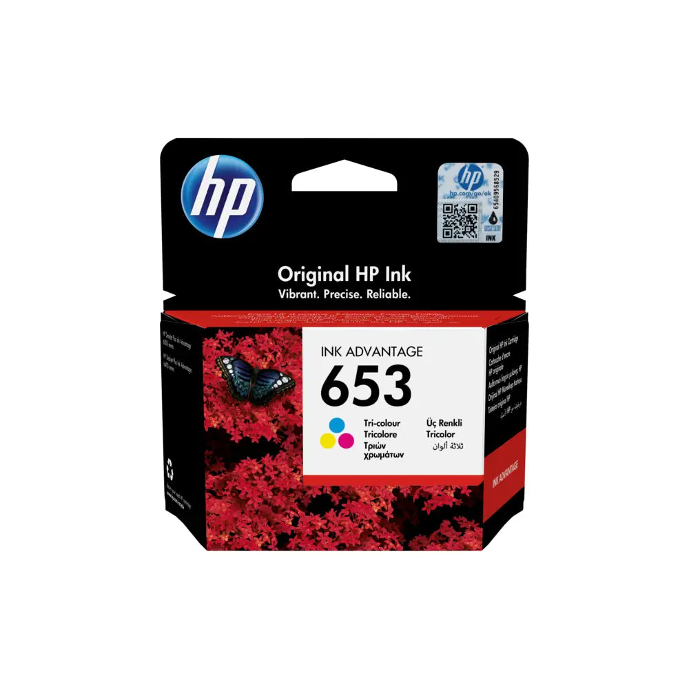 TONER/INK HP 653 COLOR ORIGINAL ADVANTAGE CARTRIDGE FOR HP DESKJET/OFFICEJET PRINTER(3YM74AE)