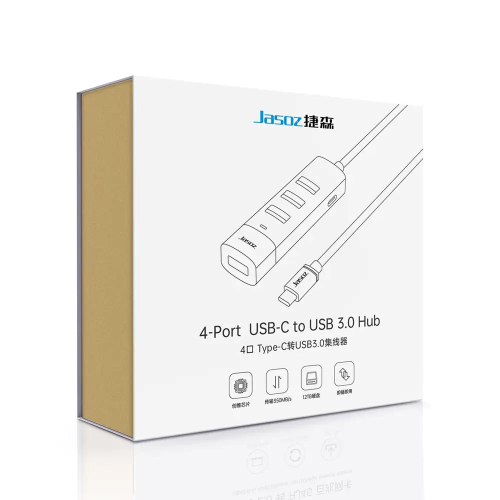 JASOZ 4 PORTS USB-C TO USB-A 3.0 HUB F117