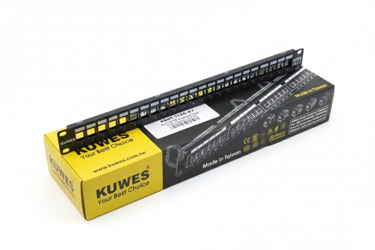 KUWES PATCH PANEL CAT7 SFTP 24PORT WITH MODULE KSNT-TLSS-K7