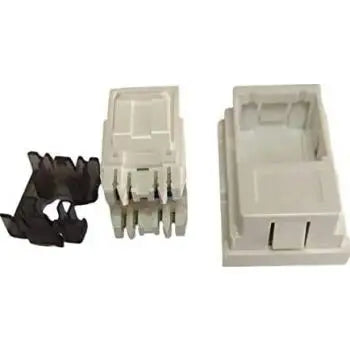 KUWES CAT6 UTP BRACKET WITH SHUTTER MODULE (25X50mm) AKL-25-7110-19
