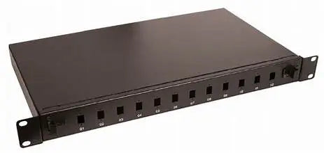 KUWES FIBER PATCH PANEL UNLOADED RACKMOUNT LC 12 PORT
