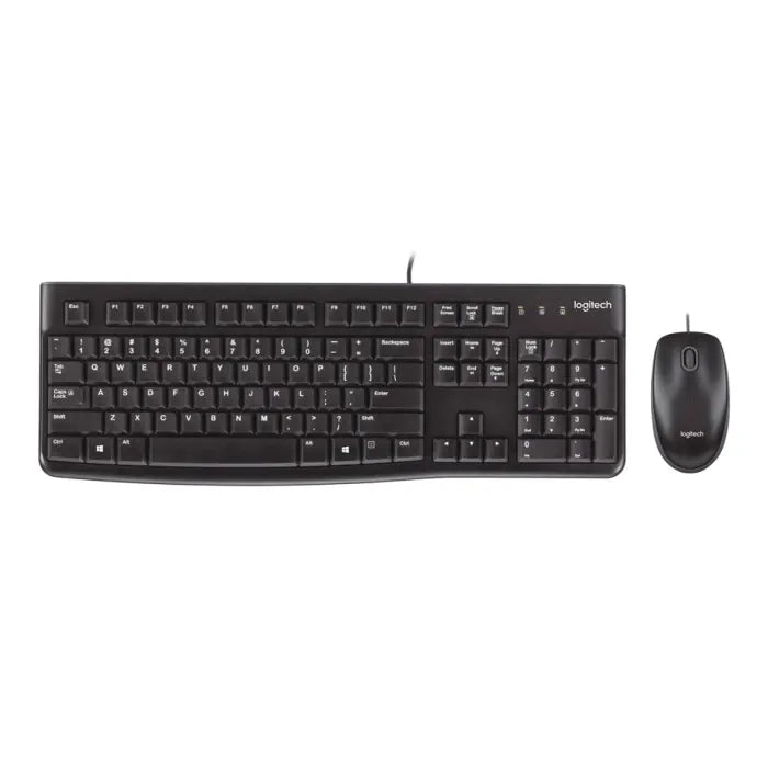 LOGITECH WIRED KEYBOARD AND MOUSE MK120 COMBO SET
