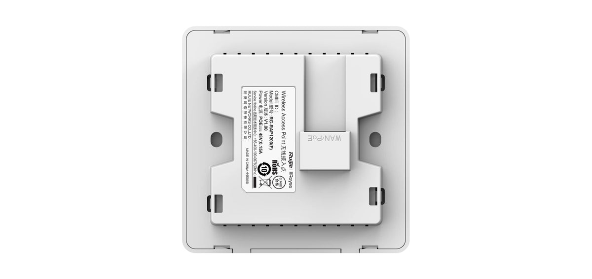 RUIJIE RG-RAP1200(F) WI-FI5 1267MBPS WALL MOUNT ACCESS POINT