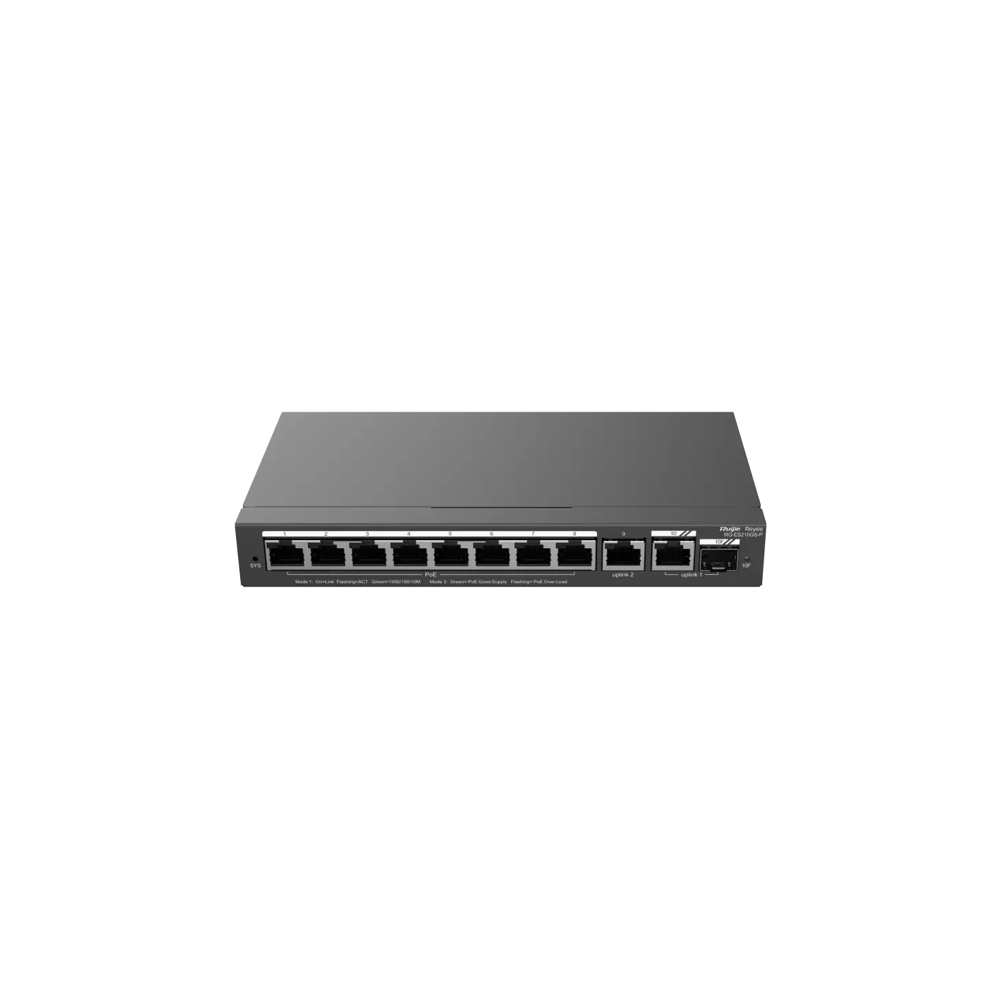 RUIJIE RG-ES210GS-P 10 PORT GIGABIT CLOUD MANAGED POE SWITCH