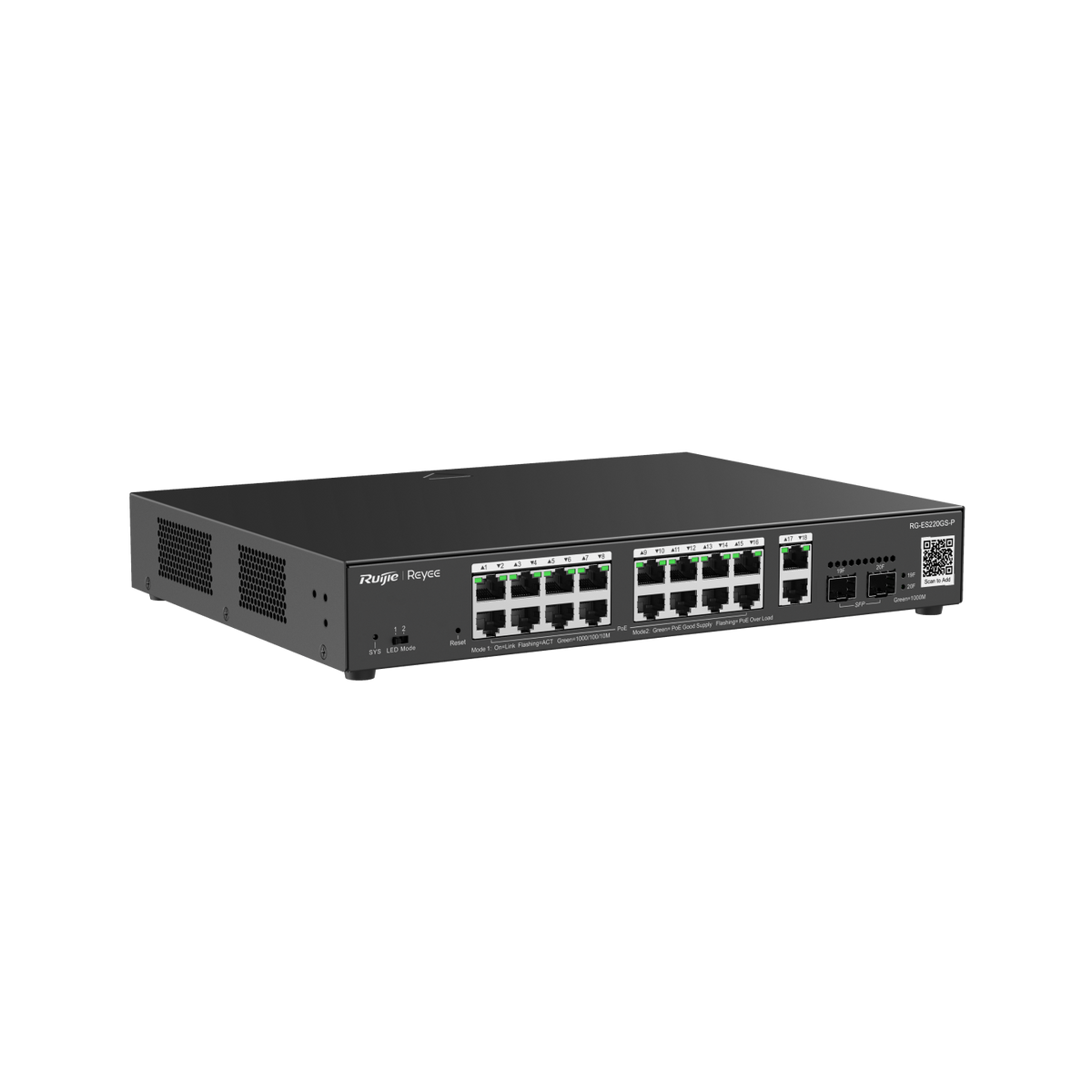RUIJIE RG-ES220GS-P 20 PORT GIGABIT CLOUD MANAGED POE SWITCH