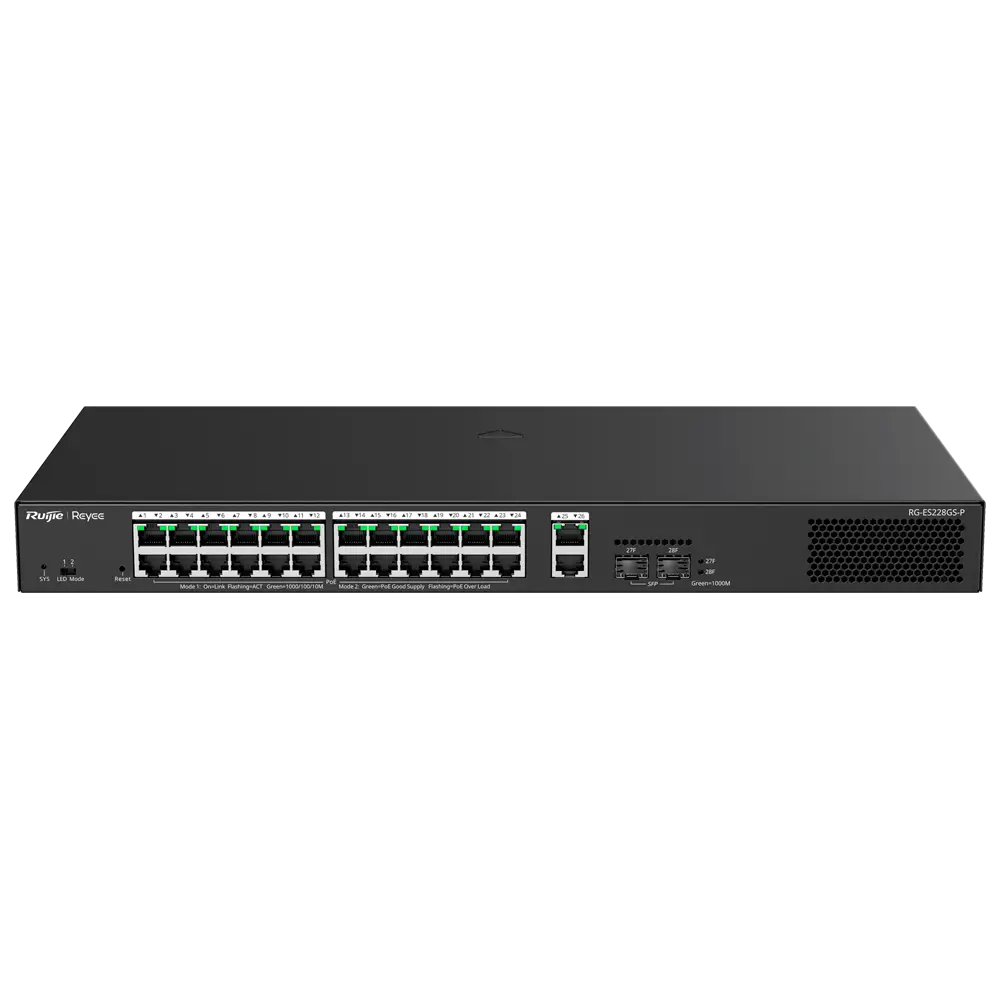 RUIJIE RG-ES228GS-P 28 PORT GIGABIT CLOUD MANAGED POE SWITCH