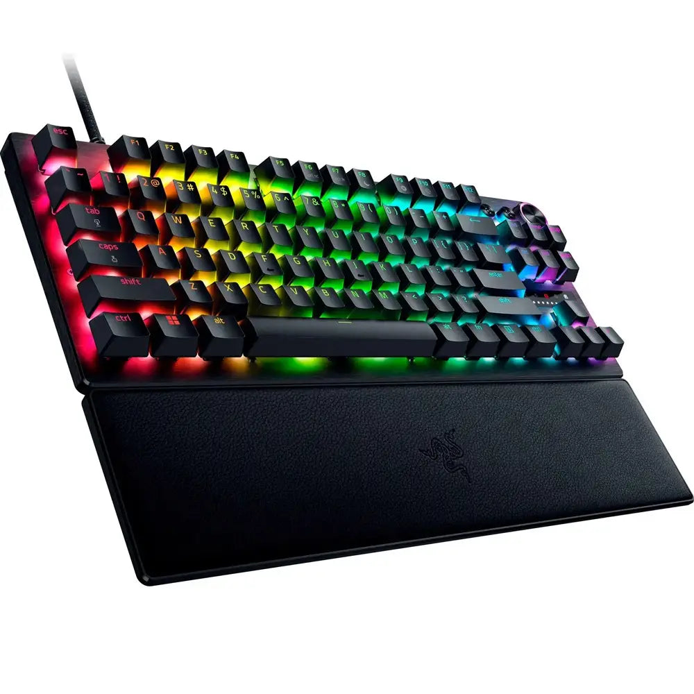 RAZER HUNTSMAN V3 PRO TENKEYLESS 8KHZ BLACK ANALOG OPTICAL ESPORTS GAMING KEYBOARD