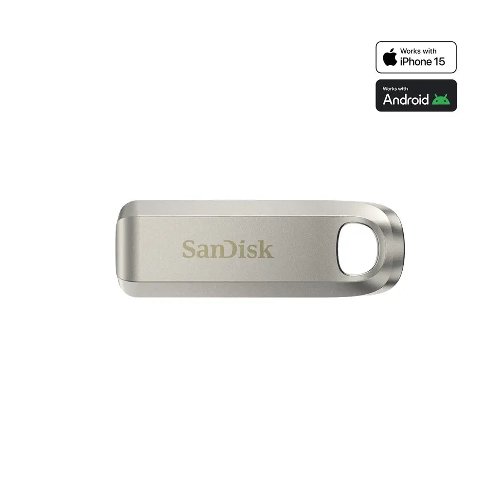 SANDISK 128GB ULTRA LUXE USB-C FLASH DRIVE READ SPEED 400MB/S