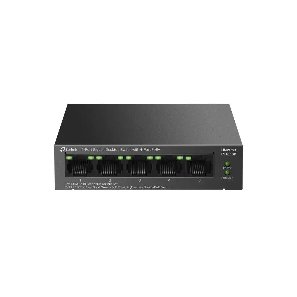 TP-LINK TL-LS105GP 5-PORTS GIGABIT POE UNMANAGED SWITCH 65W