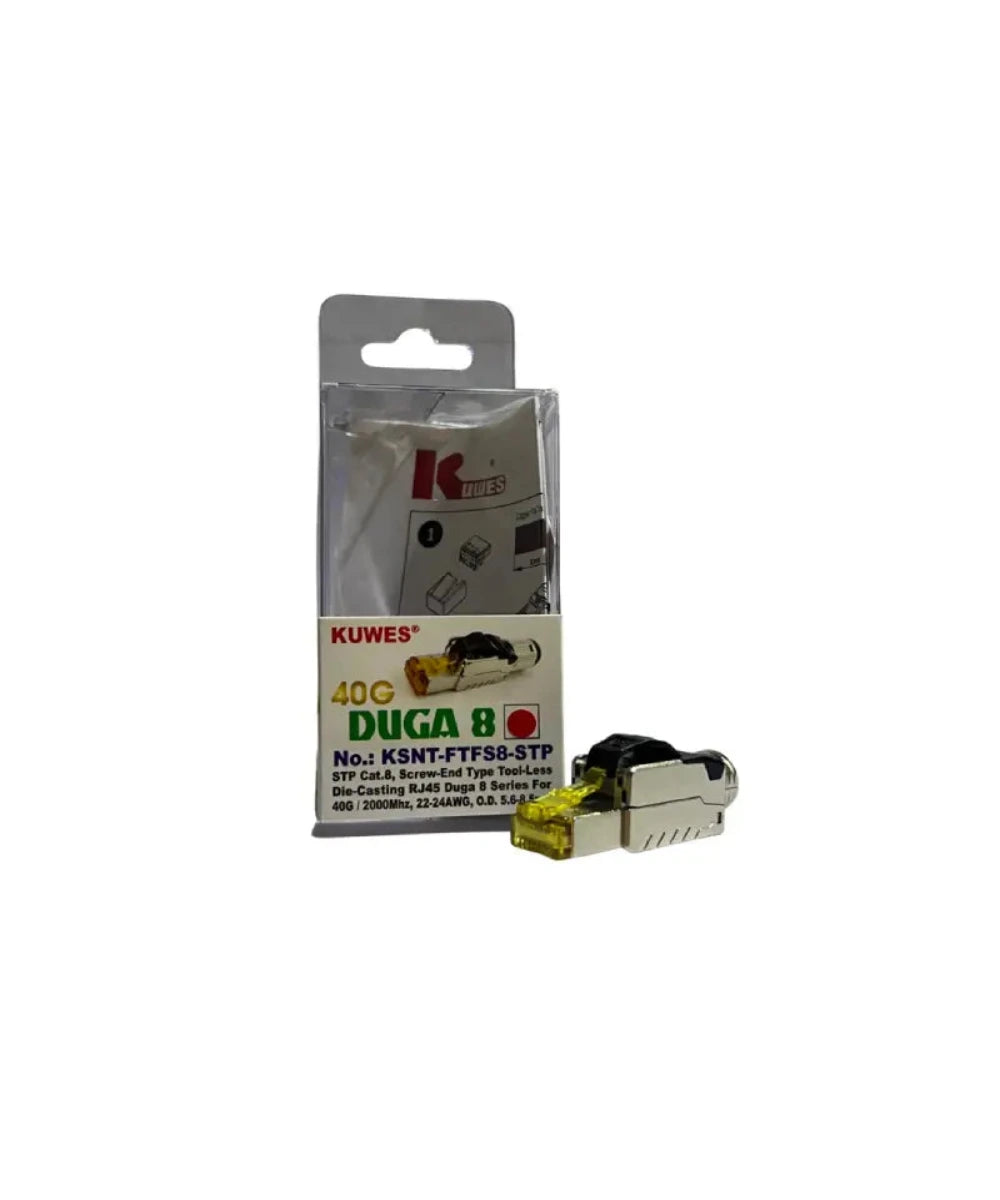 KUWES KSNT-FTFS8-STP RJ45 CAT8 40G METAL CONNECTOR