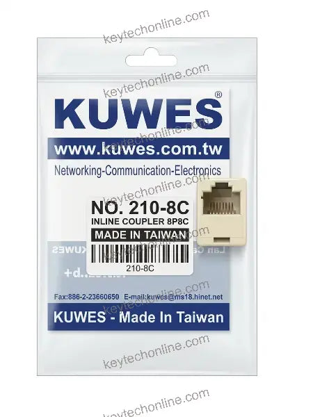 وصلة تمديد كيبل إيثرنت كات 6 مضمنة من KUWES 210-8C