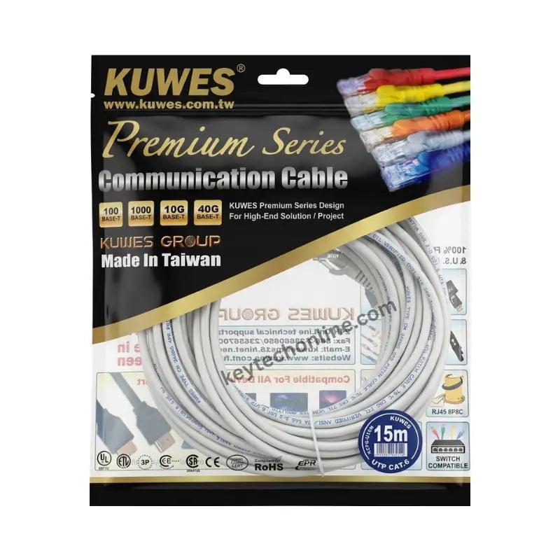 KUWES PATCH CORD CAT6+ UTP 15MTR