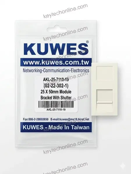 KUWES CAT6 UTP FLOOR SHUTTER (25x50mm) AKL-25-7110-19